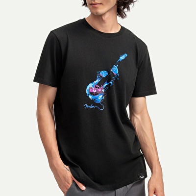 KAFT X FENDER X ZUHAL Neon Stage - Tar - Tasarım T-Shirt - Unisex